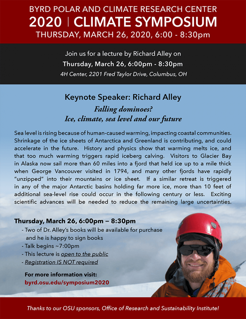 Download PDF flier for the 2020 Climate Symposium keynote speaker Richard Flier for the 2020 Climate Symposium keynote speaker Richard