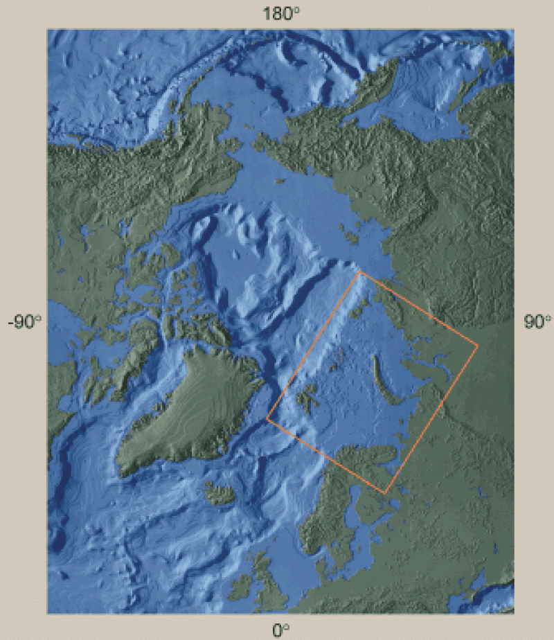 Arctic Ocean 3D Bathymetry