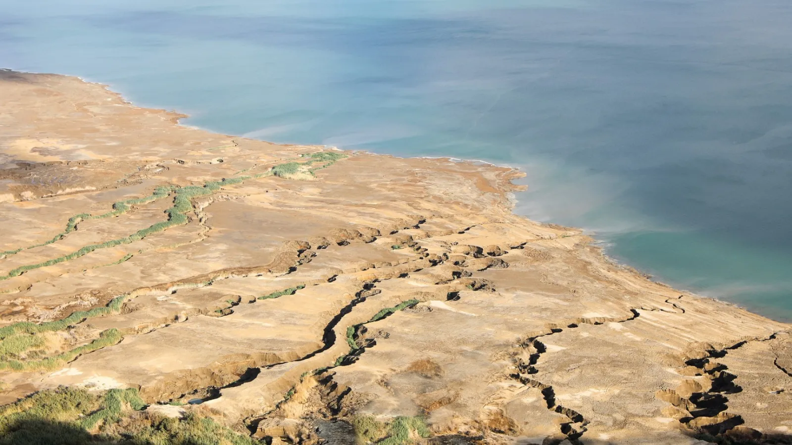 Groundwater leading into ocean