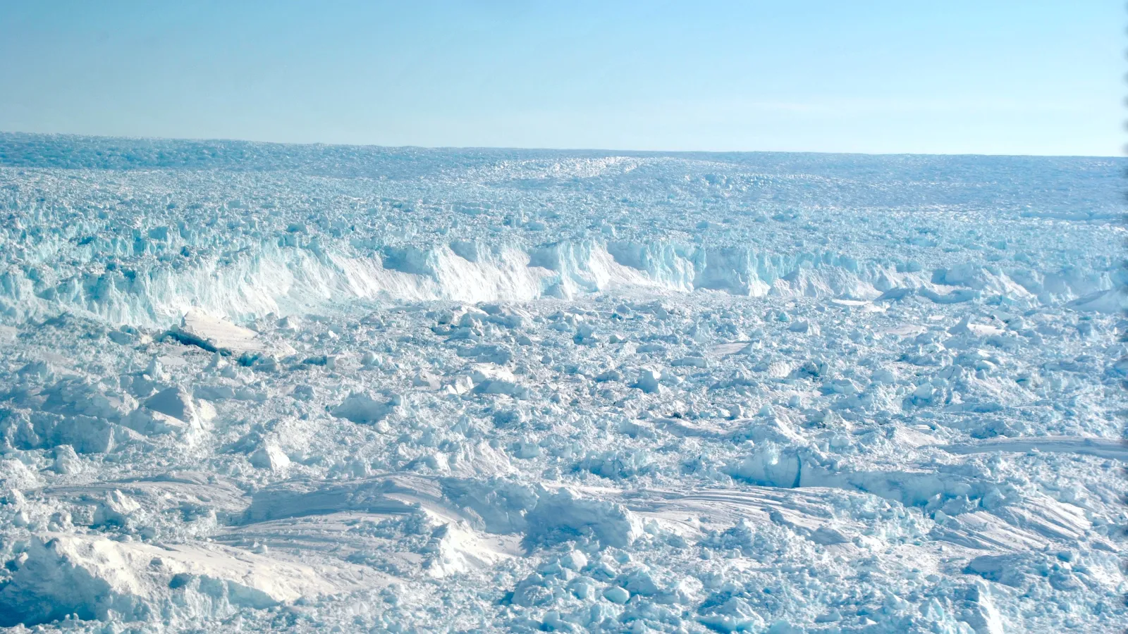 Calving front of Jakobshavn Isbrae, Greenland