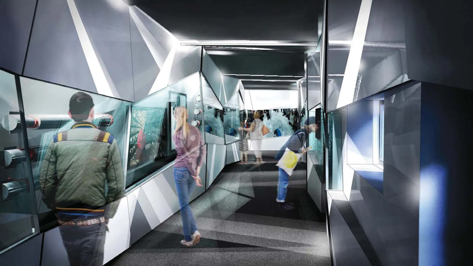 Render of the ice core renovation education center for k-12.
