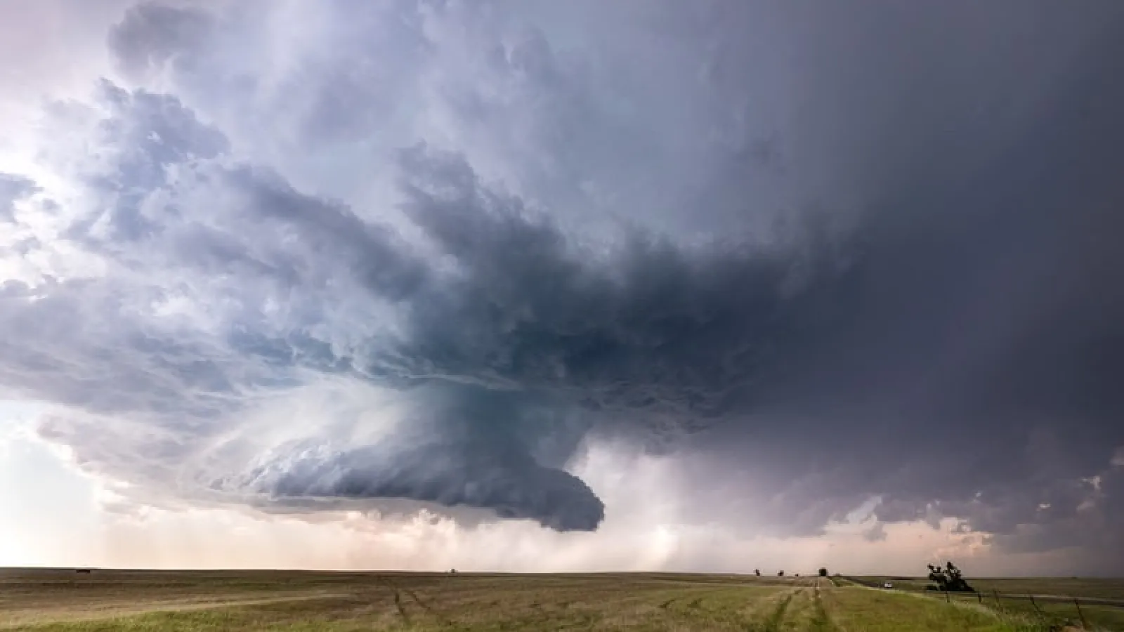 Storm developing over field