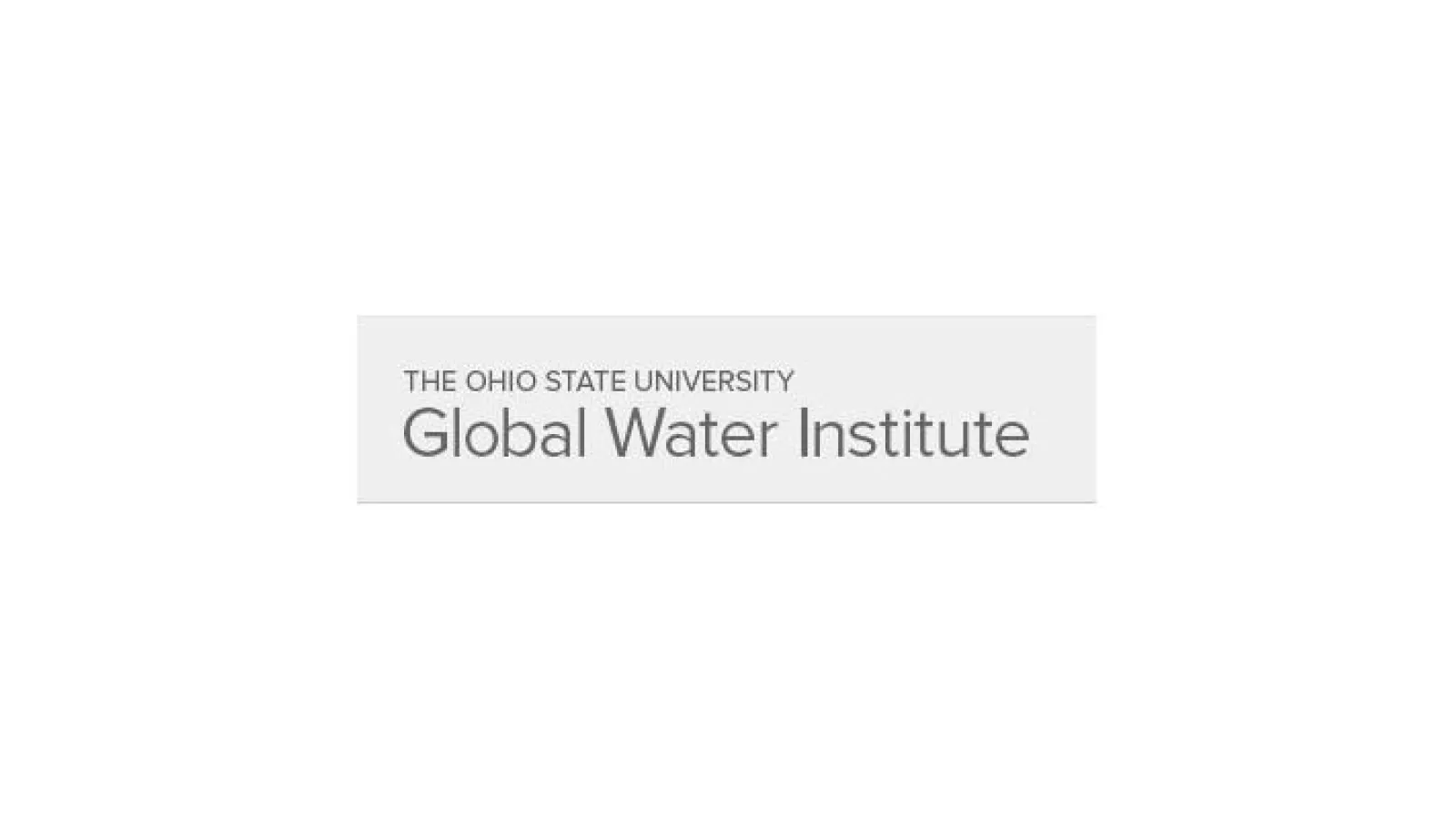 Ohio State's Global Water Institute Logo 