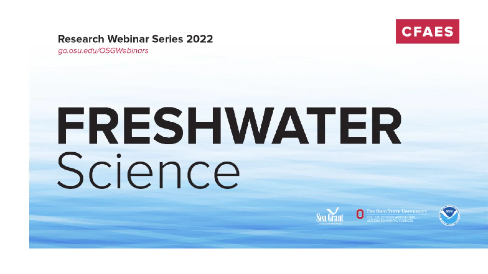 Freshwater Science Webinar Series 