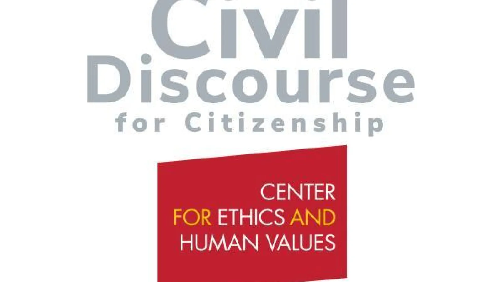 Logo for Civil Discourse for Citizenship Center for Ethics and Human Values