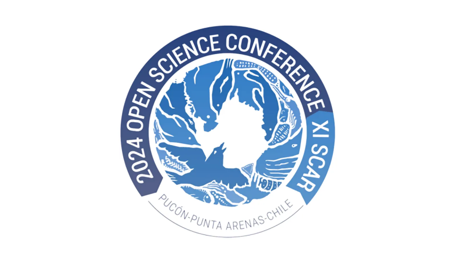 Logo for 2024 Open Science Conference XI SCAR Pucón, Chile