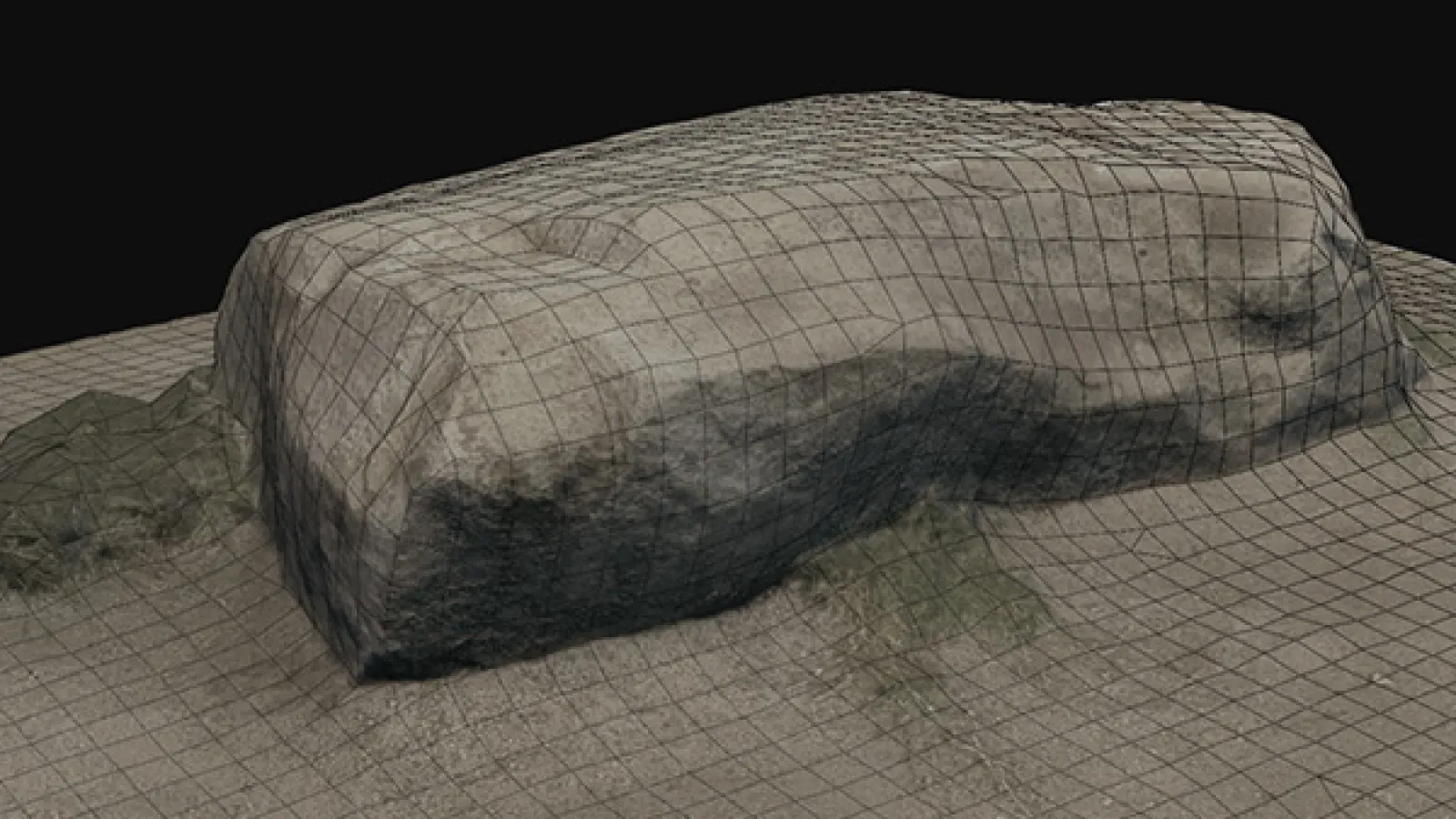 3D scan of a rock