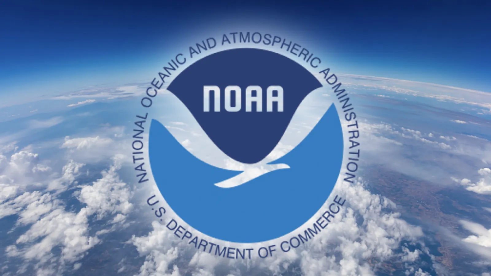 NOAA logo with image of the Earth in the background