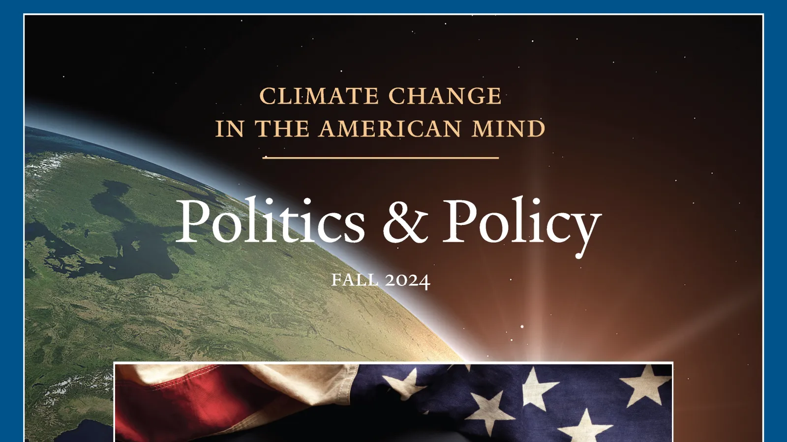 Cover page of the Climate Change in the American Mind report