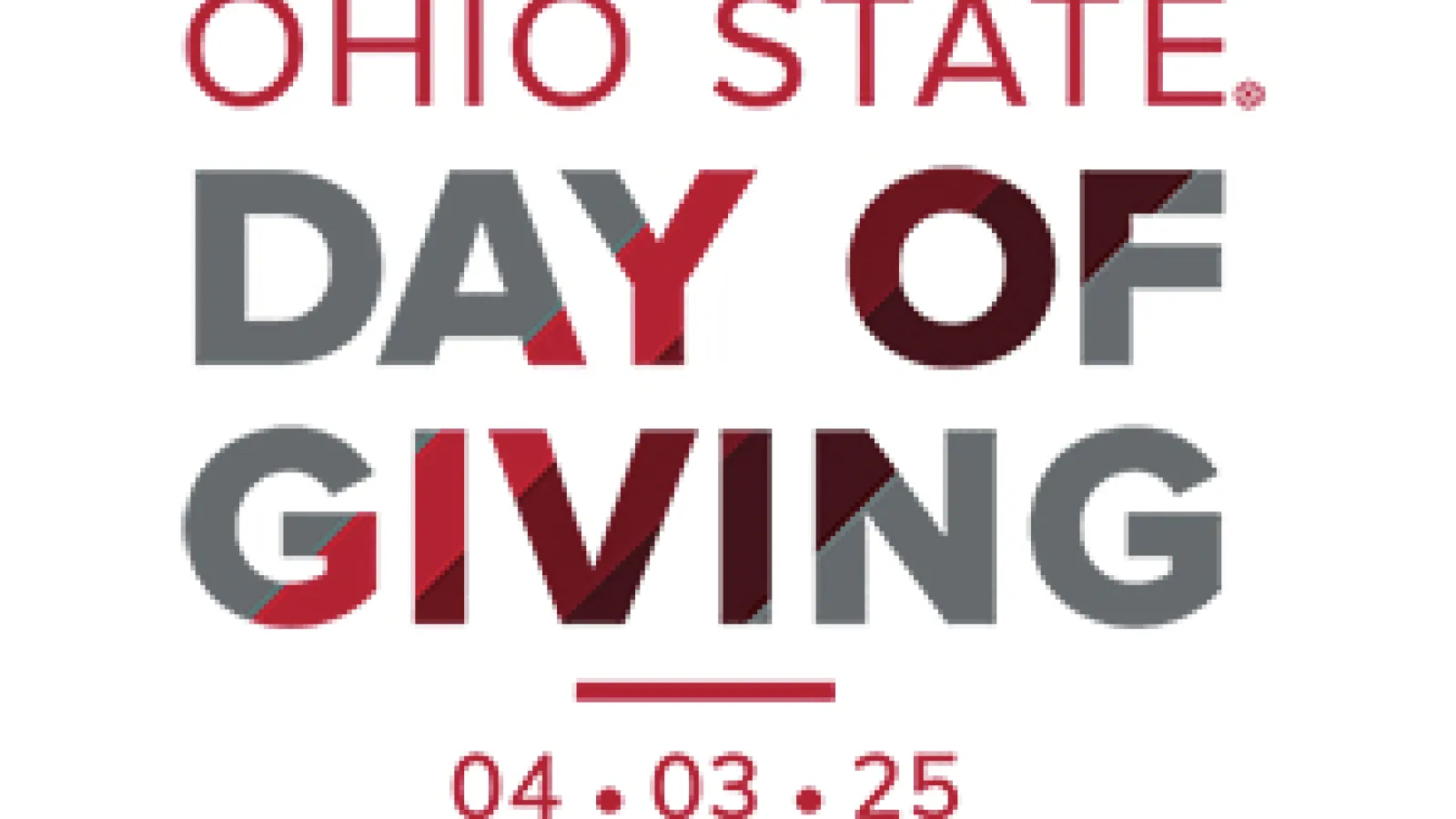 Promotional graphic for Ohio State Day of Giving 4/3/2025