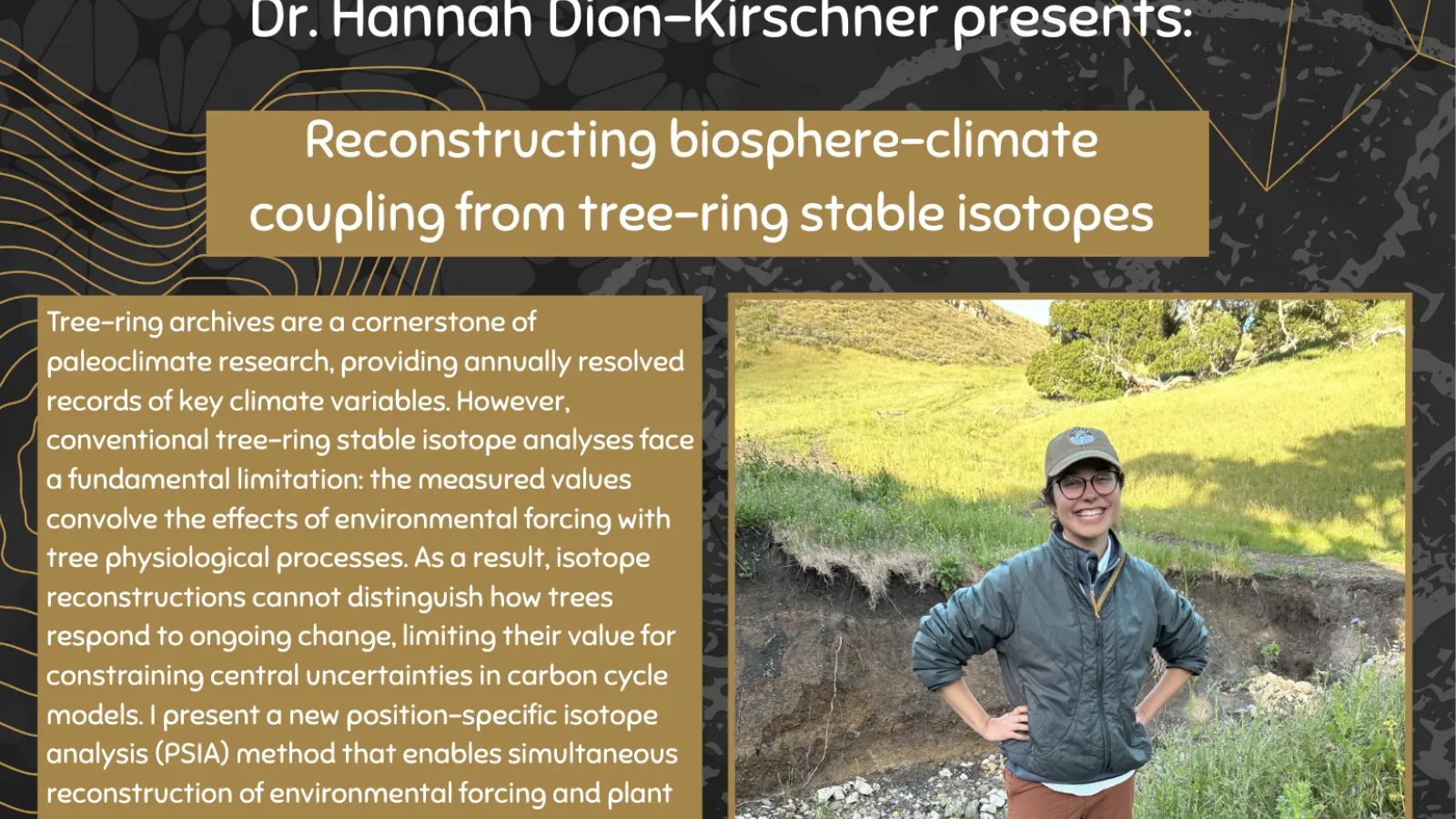 Reconstructing biosphere-climate coupling from tree-ring stable isotopes 