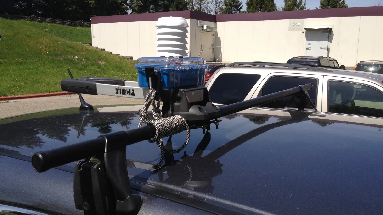 Sensor mounted on a car