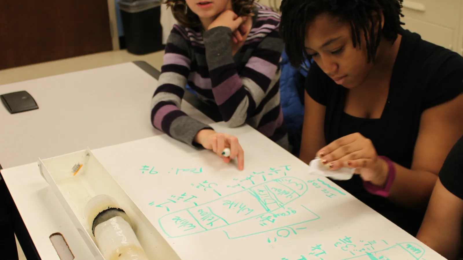 Students working together