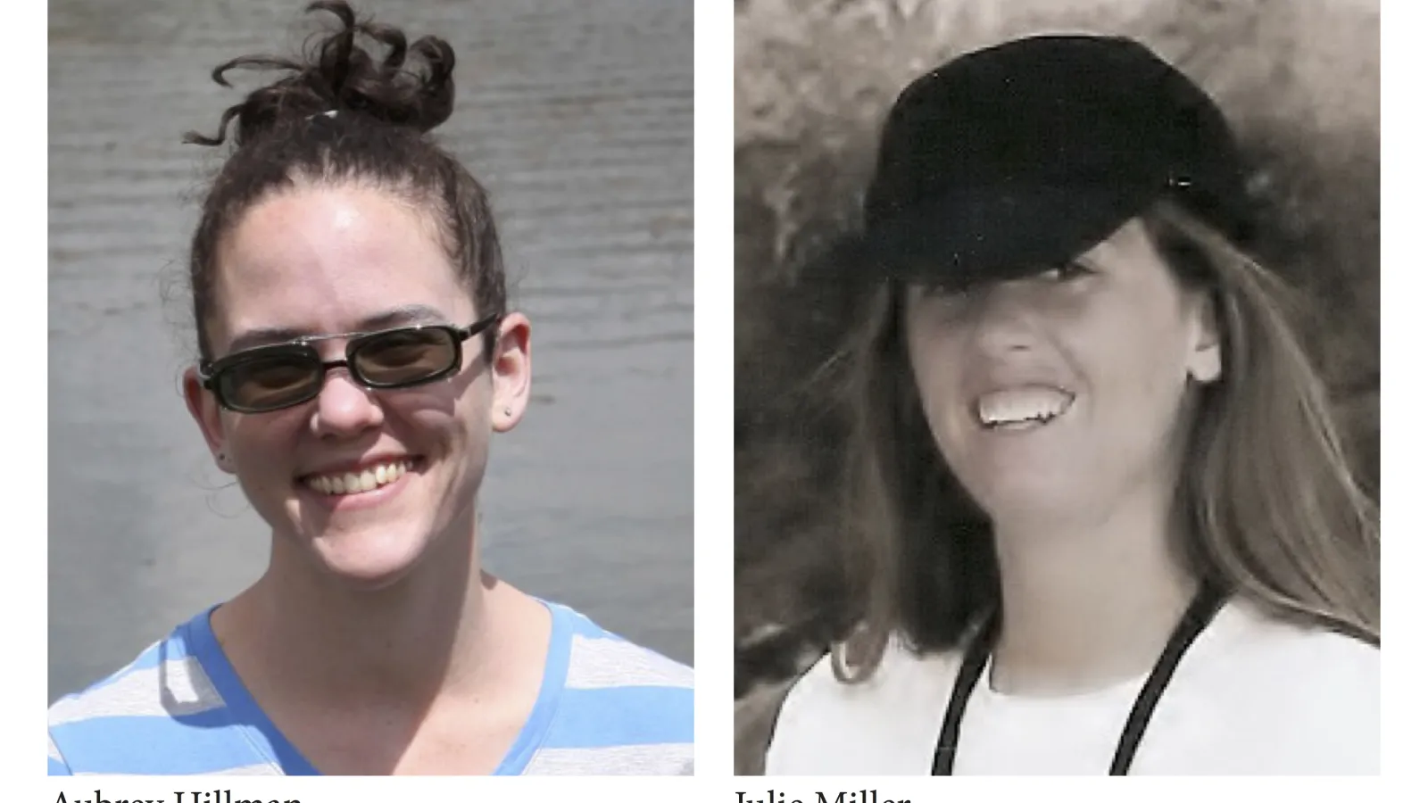 Images of Aubrey Hillman and Julie Miller