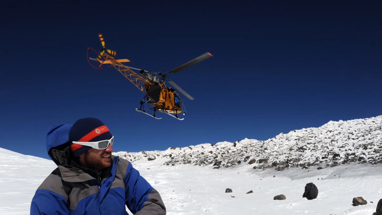 Dr. Stanislav Kutuzov working in the field