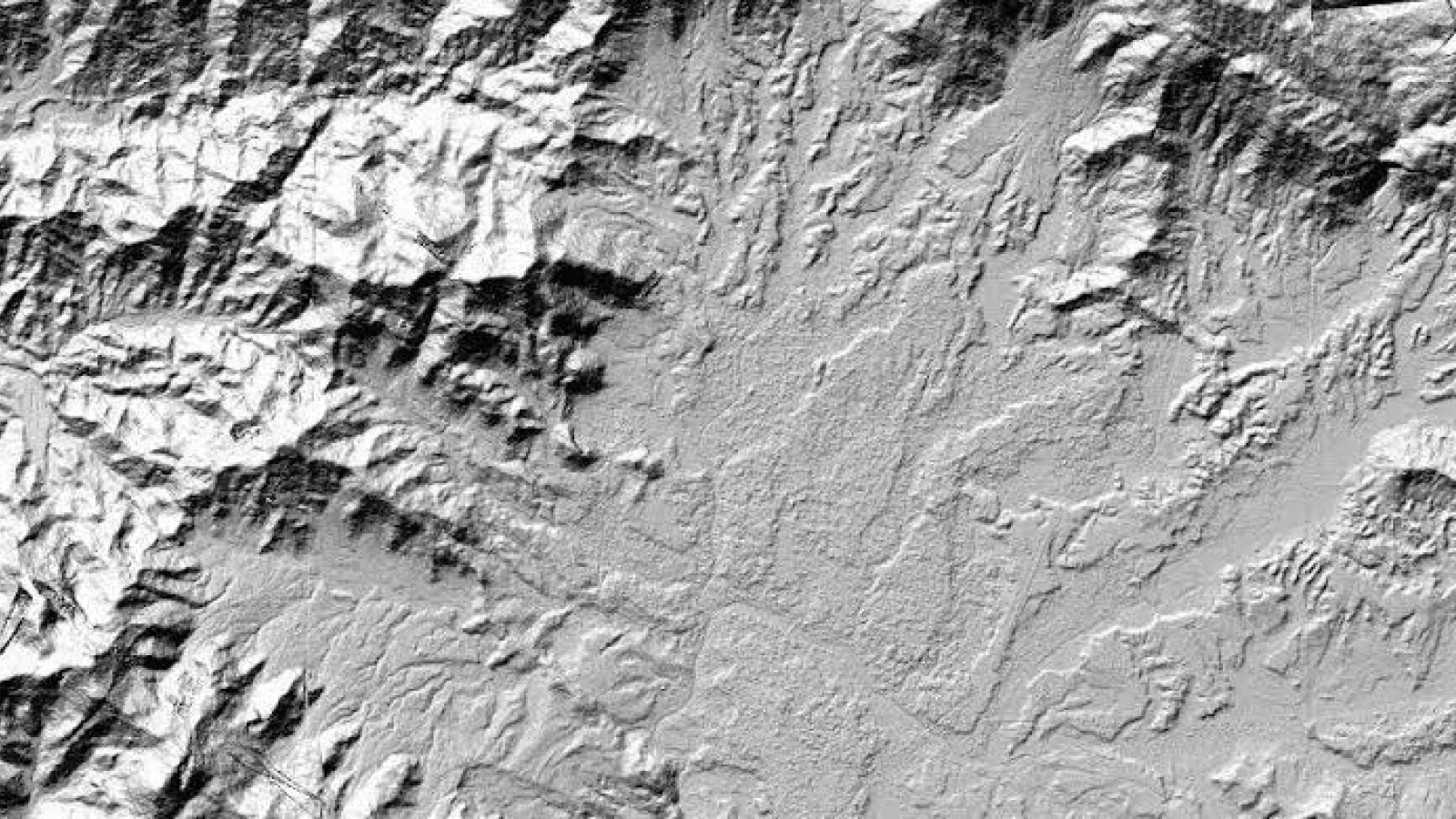 Elevation model of the Kathmandu Valley, Nepal
