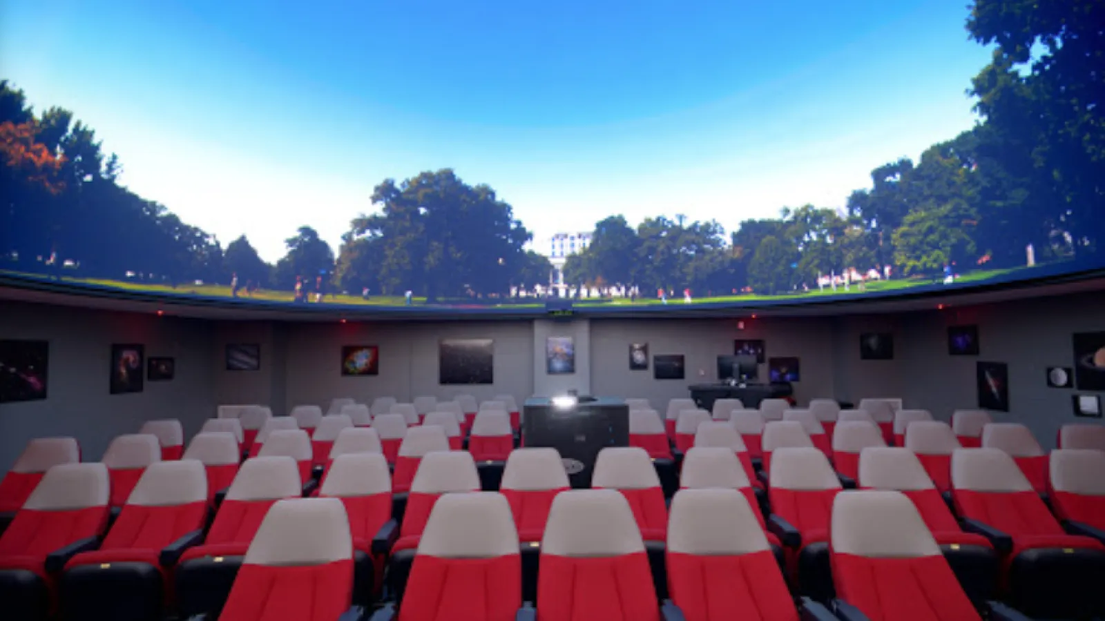 Inside the Arne Slettebak Planetarium