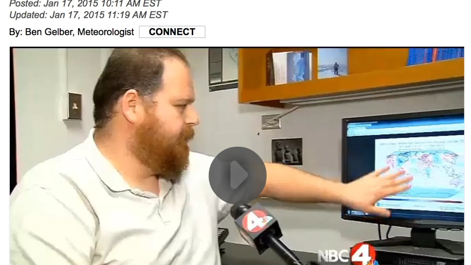 BPCRC's Aaron Wilson during television interview