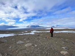 Landscape of a remote cold place