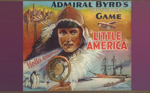 Admiral Byrd's Little America board game box.