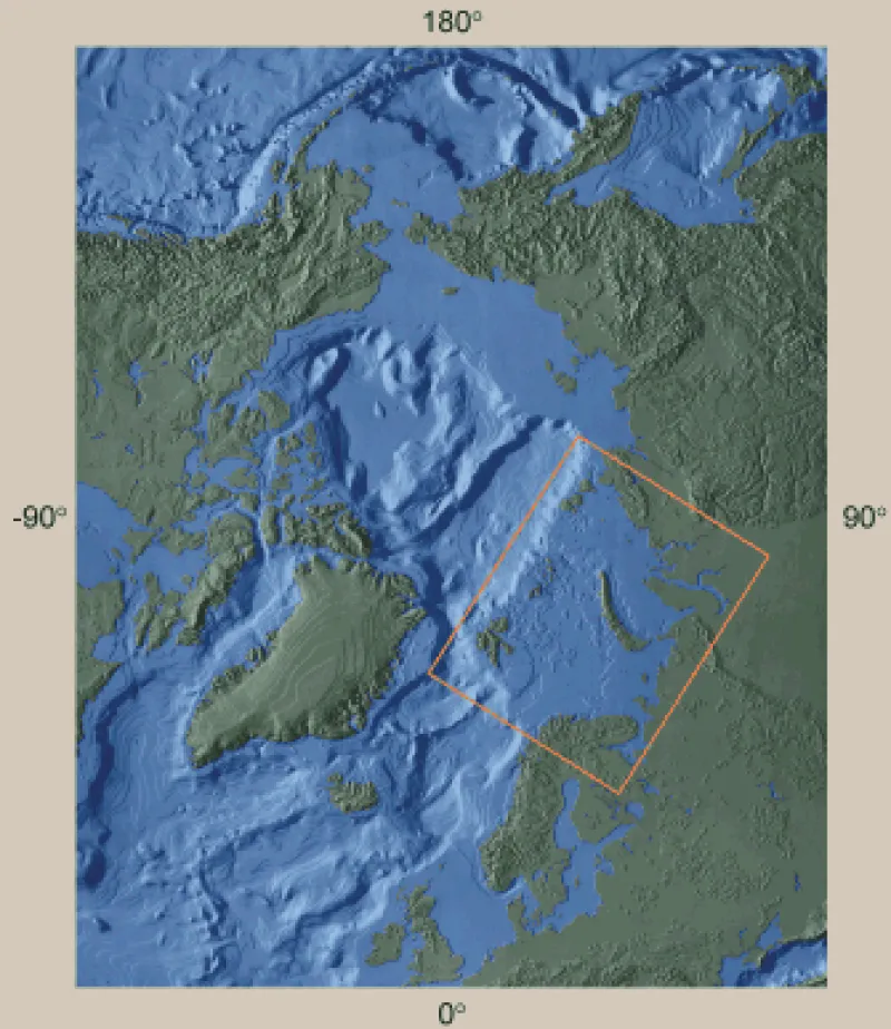 Arctic Ocean 3D Bathymetry