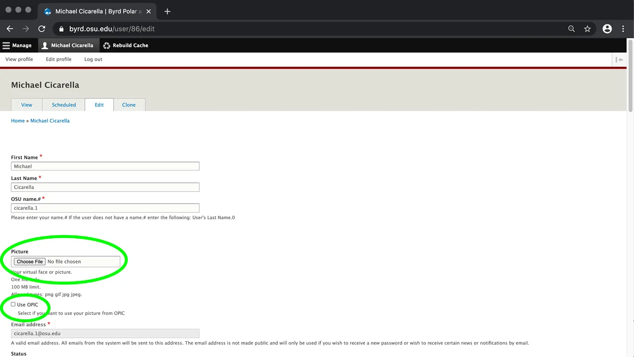 Step 05: Upload a profile picture.