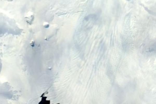 Satellite image of Pine Island Glacier Image taken by NASA MODIS