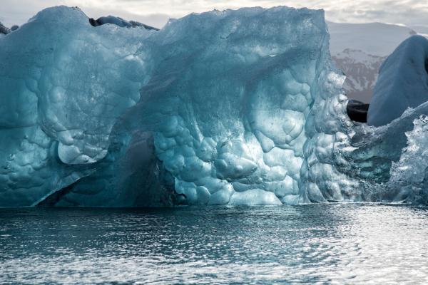 Icebergs in the sea in Iceland