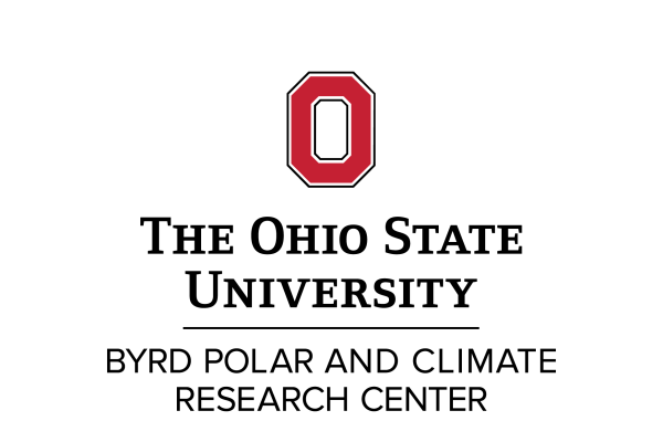 Byrd Center Logo stacked with red letter block O