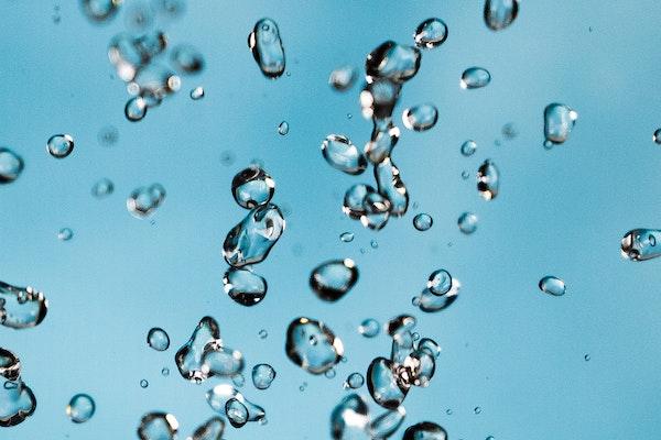 bubbles flowing through water