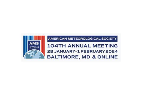 Logo for AMS 2024 American Meteorological Society 104th Annual Meeting 28 January - February 2024 Baltimore, MD & Online