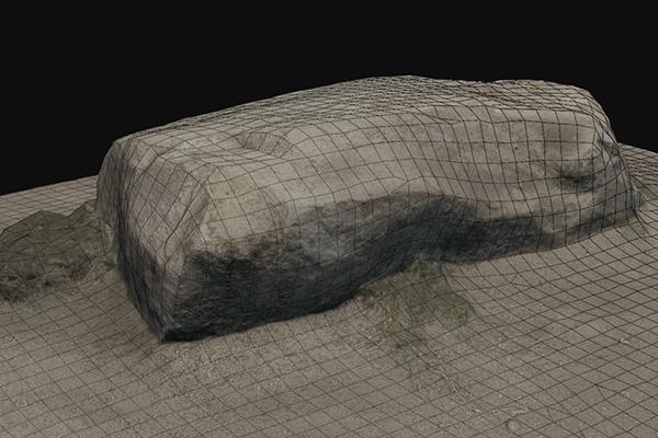 3D scan of a rock