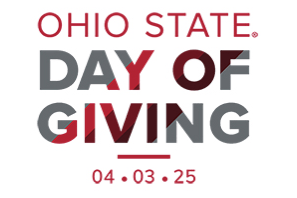 Promotional graphic for Ohio State Day of Giving 4/3/2025