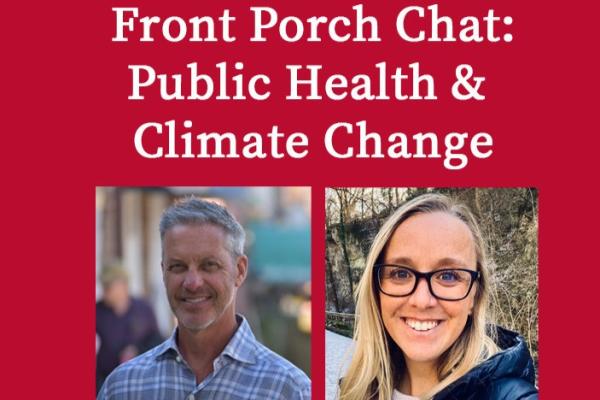 Promotional image for public health and climate change seminar