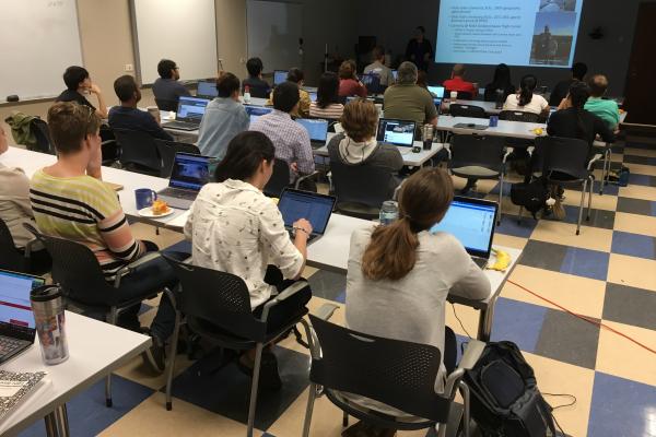 ICESat-2 workshop Classroom full of individuals learning to use ICESat-2