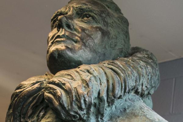 Byrd Statue Statue of Richard Byrd in the lobby of Scott Hall