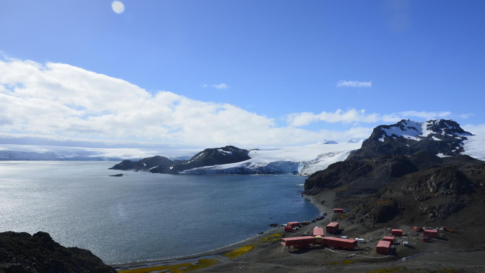 View of the Juan Carlos I Spanish Antarctic Base on Livingston Island, Antarctica