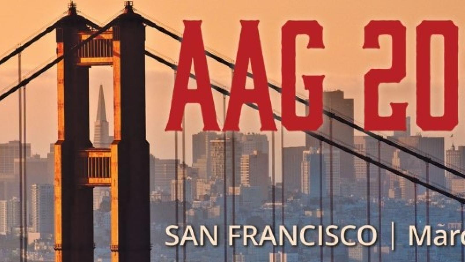 Flyer AAAG 2025  of a bridge