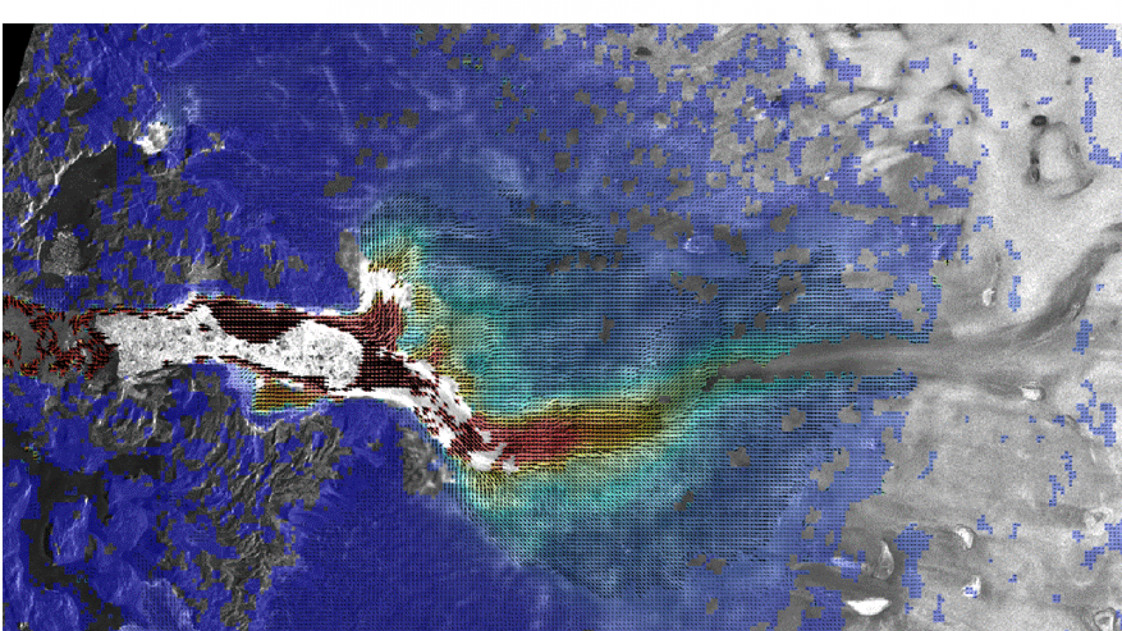 Jakobshavn 2004 Velocity Coverage Map