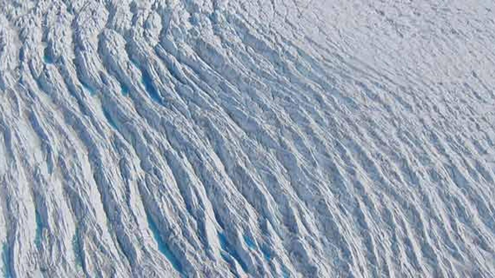 Crevasses on the Greenland Ice Sheet