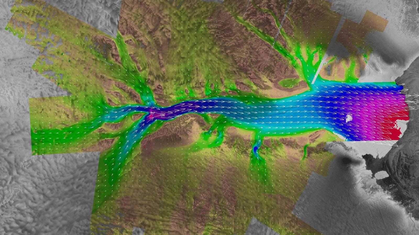 Lambert Glacier Velocity Map