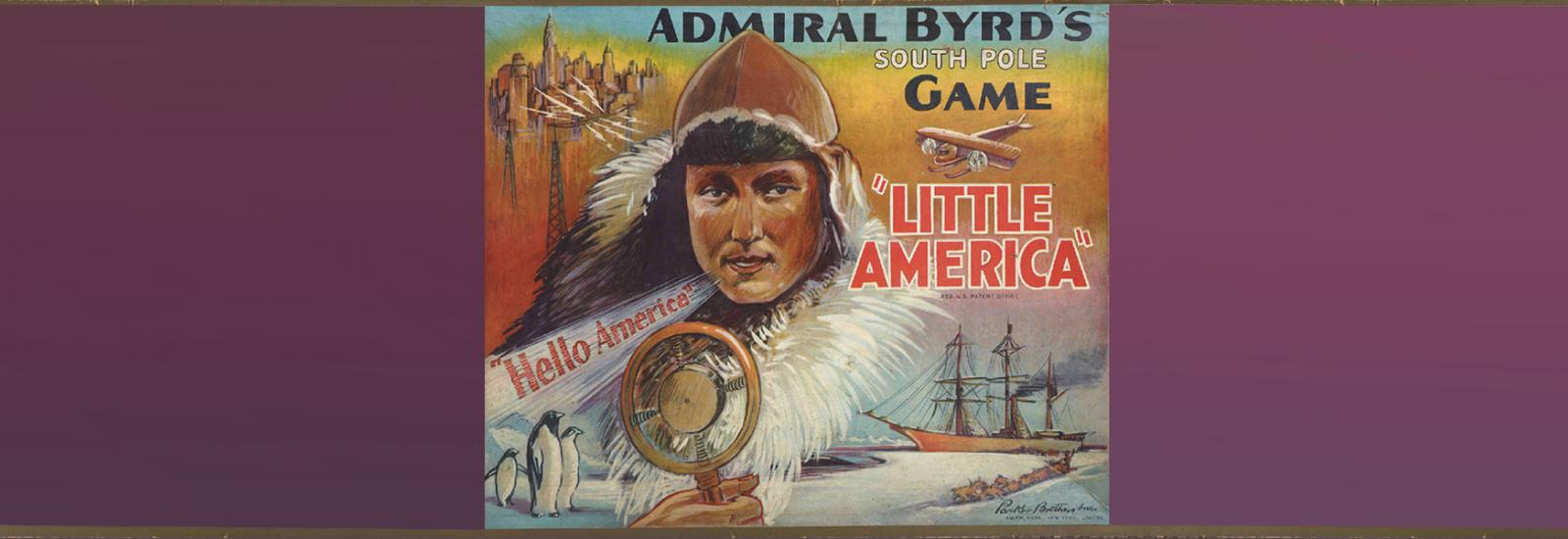 Admiral Byrd's Little America board game box.