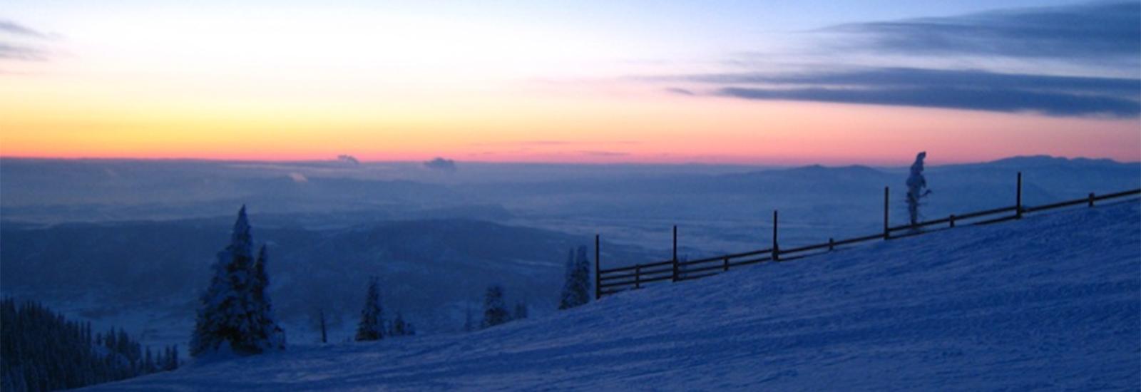 The Colorado Rockies: taken near Storm Peak Laboratory, 2010, at sunrise.