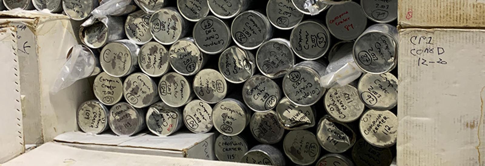 Ice Core Facility- Tubes stored on Each other