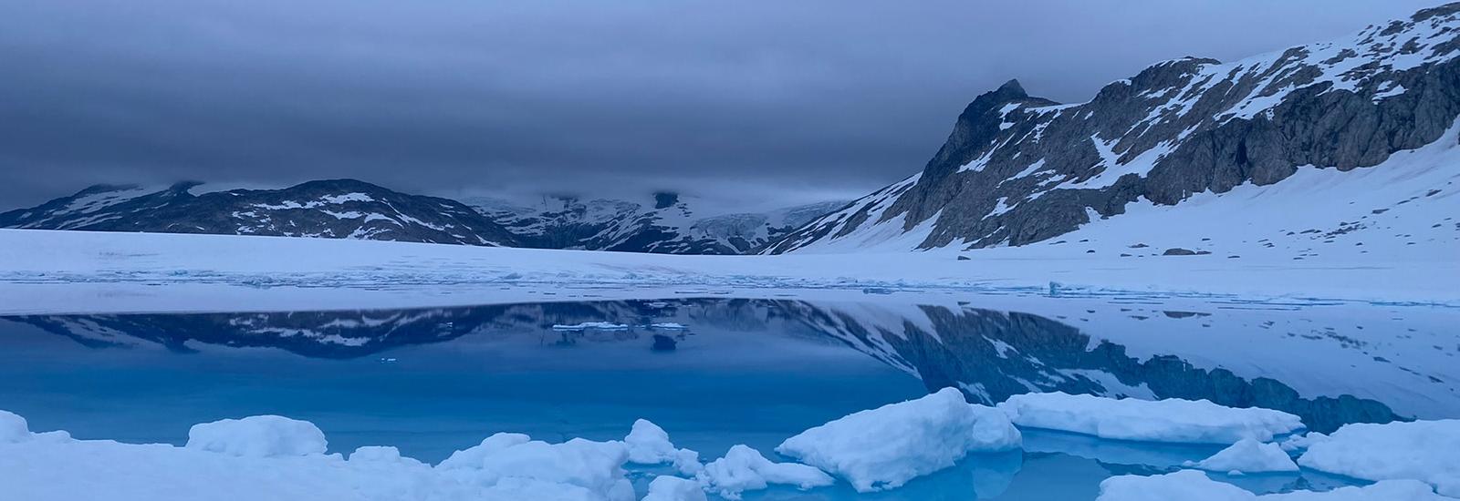 Landscape of a glacier