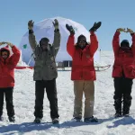 O-H-I-O on Bruce Plateau, Antarctica. 2010.